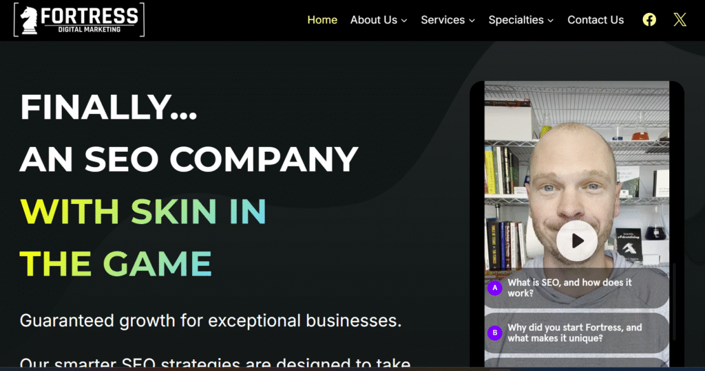 fortressgrowth local seo agency in sarasota